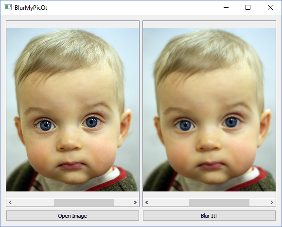 Qt Blur Image