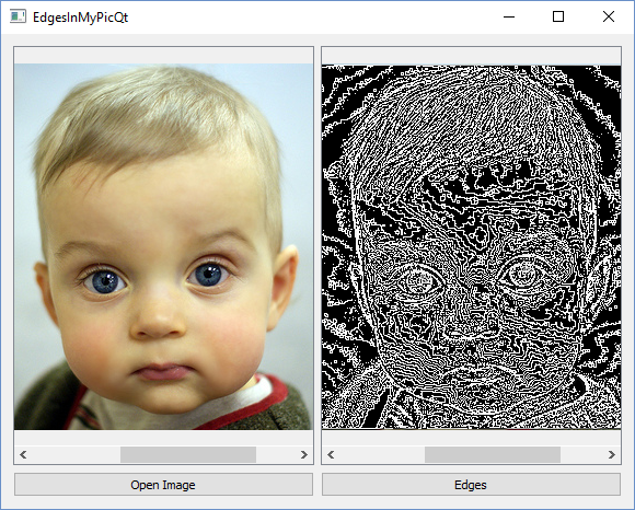 Qt image edge detection