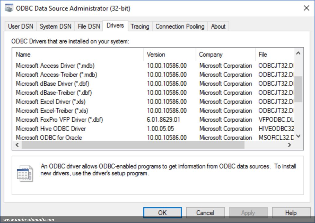 Odbc Dbase Driver For Mac