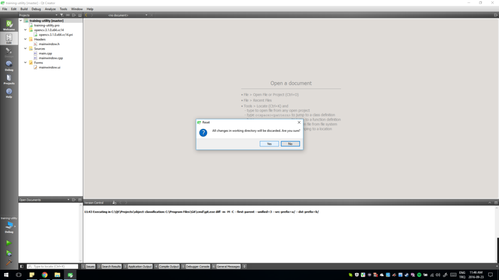 Git with Qt Creator Basics: How to Reset Changes - Amin