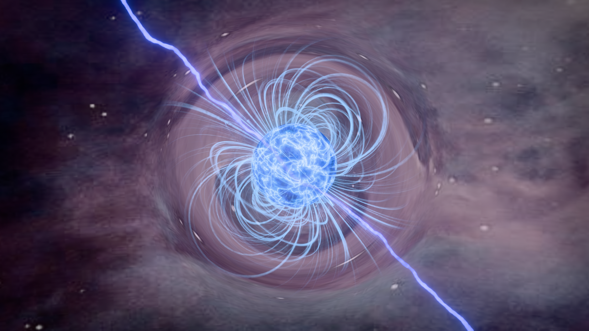 illustration of a neutron star s magnetic field